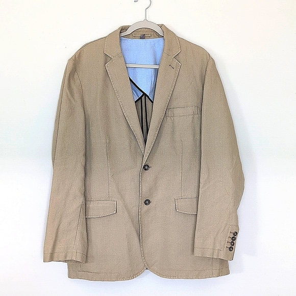 Daniel Cremieux Other - Daniel Cremieux Tan  Linen Blazer Large